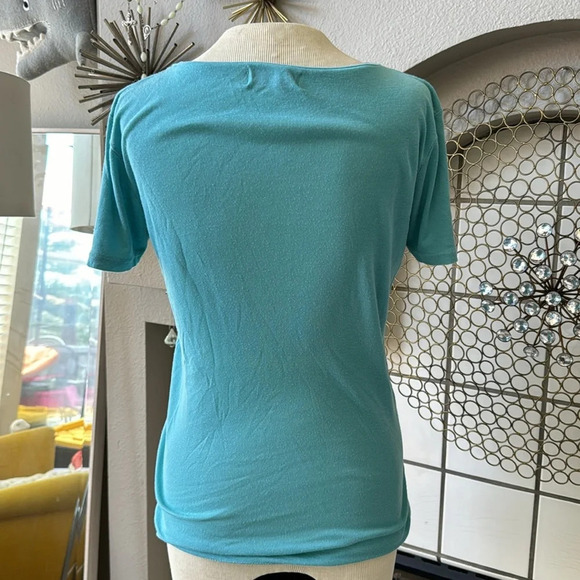 Michael stars one size fits most turquoise blue t shirt - Picture 2 of 8